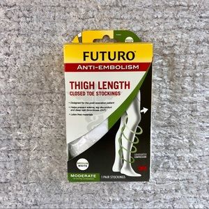 NWT FUTURO ANTI-EMBOLISM CLOSED TOE STOCKINGS